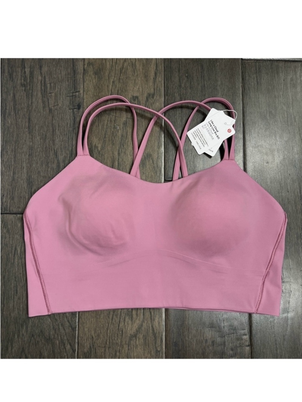 Lululemon NWT Like a Cloud Longline Bra *Light Support, B/C Cup Velvet Dust